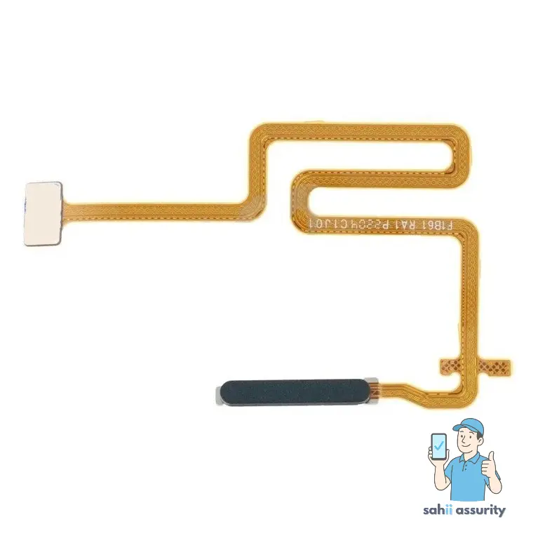 Fingerprint Sensor with Flex Cable for Realme C35 Black